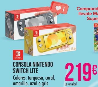 Carrefour Consola nintendo switch lite oferta