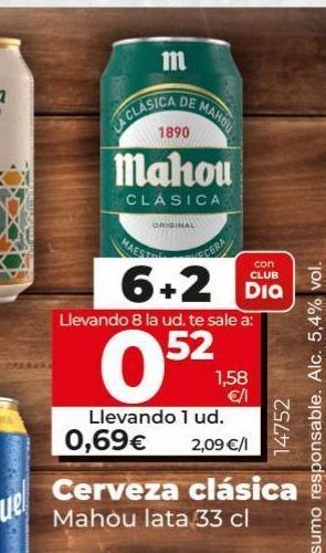 Maxi Dia Cerveza mahou oferta