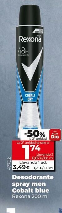 Maxi Dia Desodorante en spray rexona oferta