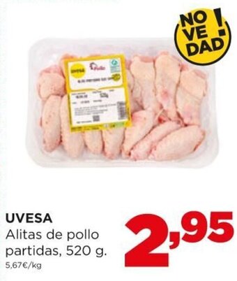 Alimerka Uvesa Alitas de pollo partidas 520 g oferta