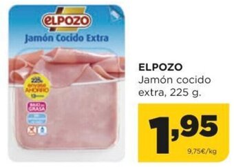 Alimerka Elpozo Jamón cocido extra, 225 g oferta