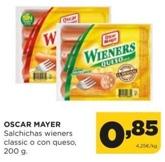 Alimerka Oscar Mayer Salchichas wieners classic o con queso 200 g oferta
