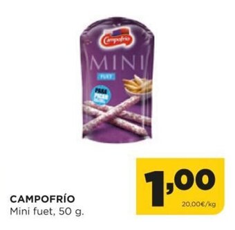 Alimerka Campofrío Mini fuet, 50 g oferta