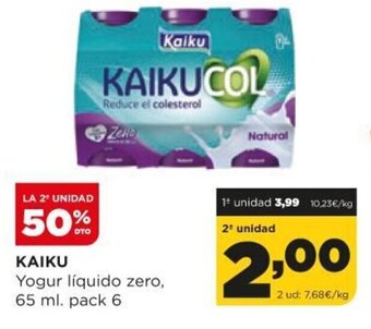 Alimerka Kaiku Yogur líquido zero 65 ml. pack 6 oferta