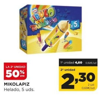 Alimerka Mikolapiz Helado 5 uds. oferta