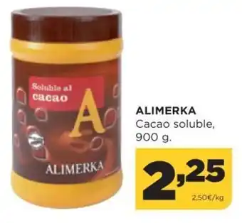 Alimerka Alimerka Cacao soluble 900 g oferta