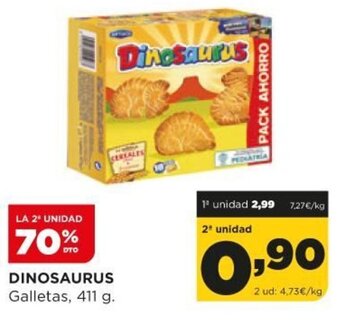 Alimerka Dinosaurus Galletas 411 g oferta