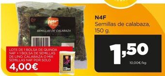 Alimerka N4F Semillas de calabaza 150 g oferta
