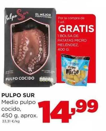 Alimerka Pulpo Sur Medio Pulpo Cocido oferta