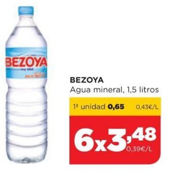 Alimerka Bezoya Agua mineral 1,5 litros oferta