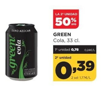Alimerka Green Cola 33 cl oferta