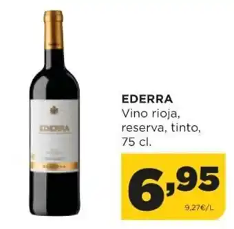 Alimerka Ederra Vino rioja, reserva, tinto 75 cl oferta