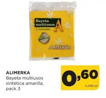 Alimerka Alimerka Bayeta multiusos sintética amarilla pack 3 oferta