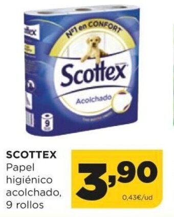 Alimerka Scottex Papel higiénico acolchado 9 rollos oferta