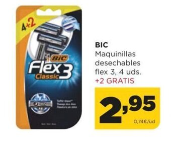 Alimerka Bic Maquinillas desechables flex 3, 4 uds. +2 Gratis oferta