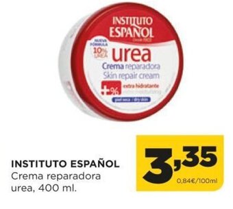 Alimerka Instituto Español Crema reparadora urea, 400 ml. oferta