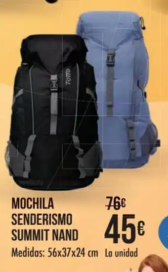 Carrefour Mochila Senderismo Summit Nans 56 x 37 x 24 cm oferta