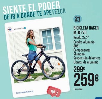 Carrefour Bicicleta Racer MTB 270 oferta