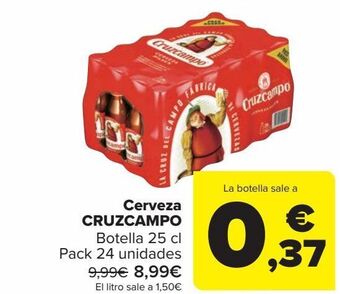 Carrefour Cerveza cruzcampo oferta