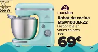 Carrefour Mandine robot de cocina msm1000b-22 oferta