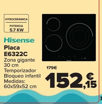 Carrefour Hisense placa e6322c oferta
