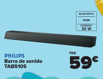 Carrefour Philips barra de sonido tab5105 oferta