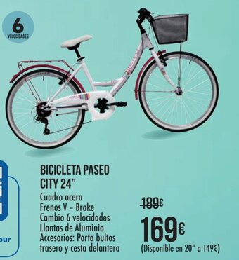 Carrefour Bicicleta Paseo City 24" oferta