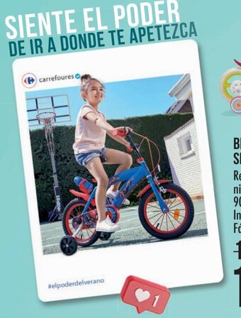 Carrefour Bicicleta Spiderman 14" oferta