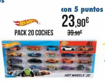Carrefour Hot Wheels Pack 20 Coches con 5 puntos oferta