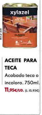 BricoCentro Aceite Para Teca oferta
