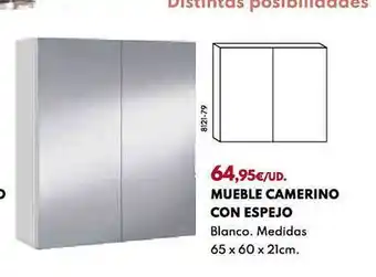 BricoCentro Mueble Camerino Con Espejo oferta