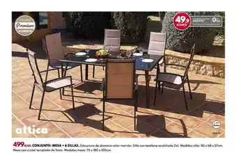 BricoCentro Conjunto: Mesa + 6 Sillas oferta