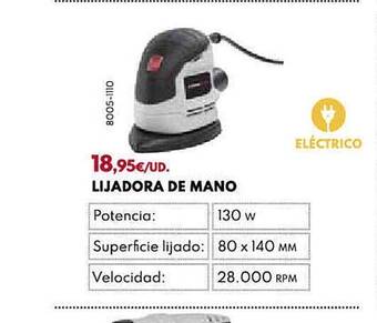 BricoCentro Lijadora De Mano oferta