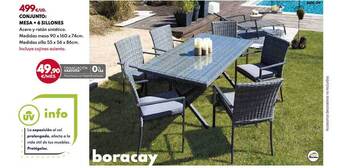 BricoCentro Conjunto: Mesa + 6 Sillones oferta