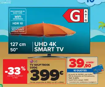 Carrefour LG TV50UP78006 127cm 50" oferta