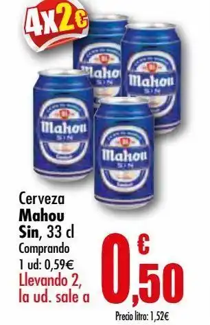 Unide Supermercados Cerveza mahou sin oferta