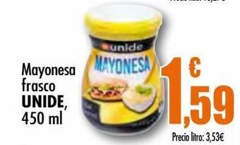 Unide Supermercados Mayonesa frasco unide oferta