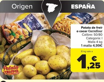Carrefour Patata de freír o cocer carrefour oferta