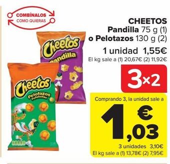 Carrefour Cheetos pandilla o pelotazos oferta