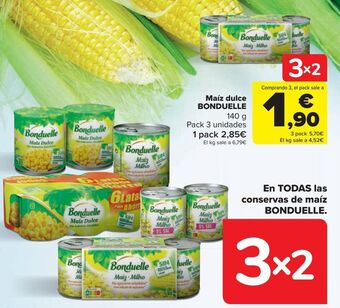 Carrefour Maíz dulce bonduelle oferta