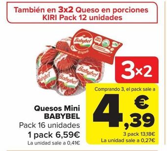 Carrefour Queso mini babybel oferta