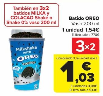 Carrefour Batido oreo oferta
