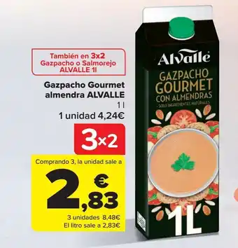 Carrefour Gazpacho gourmet almendra alvalle oferta