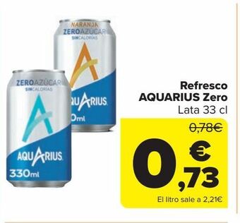 Carrefour Refresco aquarius zero oferta