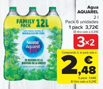 Carrefour Agua aquarel oferta