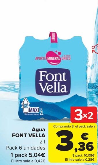 Carrefour Agua font vella oferta