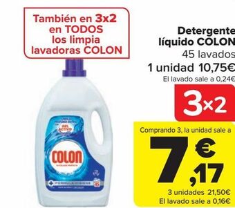 Carrefour Detergente líquido colon oferta