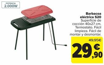 Carrefour Barbacoa eléctrica s20 oferta