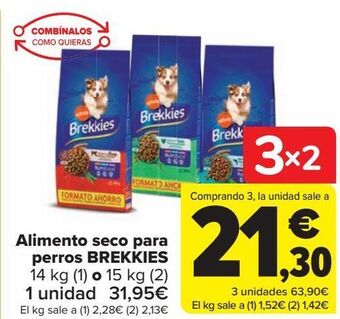 Carrefour Alimento seco para perros brekkies oferta