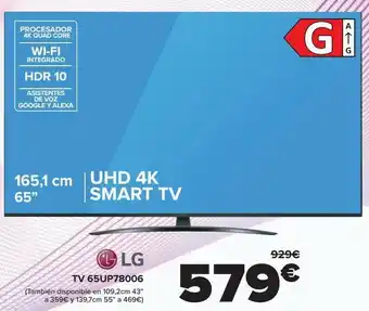 Carrefour Lg tv 65up78006 oferta